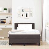  Boxspring krevet s madracem Tamno smeđa 120 x 200 cm tkanina | shoptok.hr