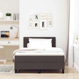  Postelja z vzmetnico z vzmetnico Temno rjava 120 x 200 cm blago, (5000128348) | Shoptok.si