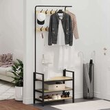 vidaXL Vješalica za kapute s policom sonoma hrast 75 x 34 x 184 cm | shoptok.hr