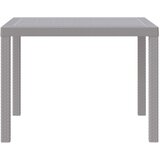  Stol za vrt Svjetlosiva 100 x 100 x 73 cm poliratan | shoptok.hr