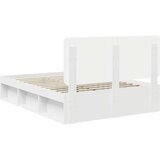  Okvir za krevet Bijelo 140 x 190 cm Čvrsto borovo drvo | shoptok.hr