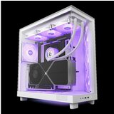 LC-Power NZXT CASE H6 FLOW WHITE RGB mini-ITX, Micro-ATX, ATX, Mid-tower, 3x RGB fan | Eponuda.ba