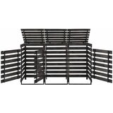  Spremište za tri kante za smeće 210x75x121 cm obojena borovina | Eponuda.com