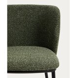 Kave Home Temno zelen oblazinjen barski stol (višina sedeža 65 cm) Ciselia – | Shoptok.si
