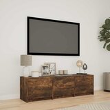 TV ormarić s LED rasvjetom Dimljeni Hrast 140 x 34 x 40 cm Cene