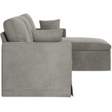 SOFA Svijetlo siva 228 x 134 x 80 cm Baršun | shoptok.hr