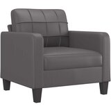  Fotelja siva 60 cm od umjetne kože | shoptok.hr