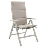 SUNFUN Maja Sklopiva stolica s pozicijama (Svijetlosiva, Aluminij/Tekstil, S podesivim naslonom za leđa) | shoptok.hr