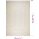  Tepih ZIZUR 240 x 340 cm s izgledom jute unutarnji i vanjski | shoptok.hr