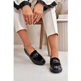 S. BARSKI Lacquered Women's Moccasins With Bear Black S.Barski | Shoptok.si