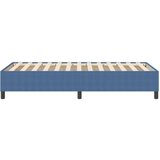  Postelja s podnožjem Modra 80x200 cm iz žametnega blaga, (22051998) | Shoptok.si