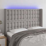  Uzglavlje svjetlosivo 147 x 16 x 118/128 cm od tkanine | shoptok.hr
