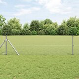 vidaXL Varjena žična ograja z 13 stebri 0.6x25 m Pocinkano jeklo Cene