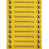 ich-zapfe Etiketni list Getränkeleitung 20x 100x10mm za cevovode pijač v gastronomiji, (5000216785) Cene