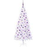  Umjetno božićno drvce s stalakom Bijelo 210 cm PVC i čelik | shoptok.hr