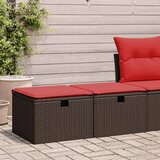 vidaXL 2-dijelni set vrtnih sofa poliratan i bagrem s jastucima smeđi | shoptok.hr