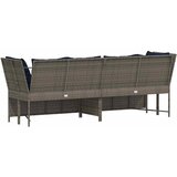  Vrtna sofa s jastucima siva od poliratana | shoptok.hr