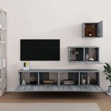  Komplet TV omaric 4-delni siva sonoma inženirski les, (20734868) | Shoptok.si