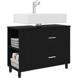  Toaletna jedinica Crna 80 x 35 x 60 cm Konstruirano drvo | shoptok.hr