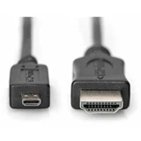 HDMI kabel s utikačem tipa A - HDMI kabel s mikro utikačem tipa D