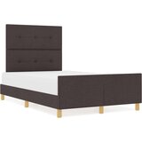  Postelja Temno Rjava 120x200 cm Tkanina, (22049372) | Shoptok.si