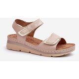 EVENTO PE1 Women's Beige Velcro Sandals Risanni | Shoptok.si