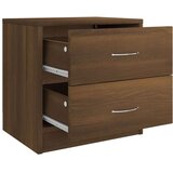  Nočna omarica 2 kosa rjavi hrast 40x30x40 cm konstruiran les, (20734701) | Shoptok.si
