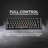 DELTACO GAMING Tipkovnica Bežična DK440R CRNA RGB osvjetljenje - UK Layout Slike