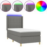  The Living Store Box spring postelja z vzmetnico LED temno siva 80x200 cm blago - Box Spring Postelja, (21450145) | Shoptok.si