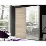 P & B omara z drsnimi vrati, prozorno, barve hrasta | Shoptok.si