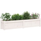  Vrtna sadilica bijela 150 x 31 x 31 cm od masivne borovine | Eponuda.ba