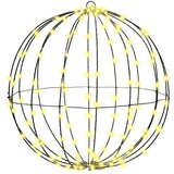 vidaXL Žogica med 160 LED Toplo bela 50 cm Kovina Cene