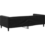  Dnevni krevet crni 90 x 190 cm od tkanine | shoptok.hr