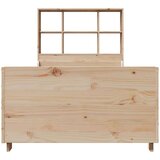 vidaXL Knjižna postelja brez vzmetnice 100x200 cm trden les | Shoptok.si