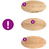 Stolna ploča 120x60x4 cm od ovalna masivna hrastovina | shoptok.hr
