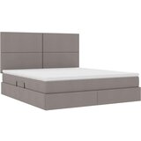 Krevet s od storage Sivo-smeđa 180 x 200 cm Lažna koža | shoptok.hr