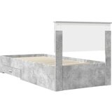  Okvir za krevet s uzglavljem Betonski sivi 90 x 190 cm | shoptok.hr