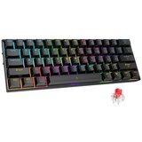 INF 61-tipkovnica Črna RGB Mehanska - Bluetooth 3-način Polnilna z rdečimi stikali, (5000128732) Cene