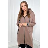 Kesi Mocca hoodie with zipper Cene
