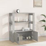  Komoda siva boja betona 80x30x90 cm od konstruiranog drva | Eponuda.com