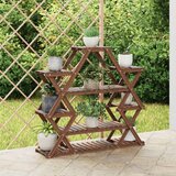 vidaXL Stojalo za rastline 110x25x105 cm trden les jelke Cene