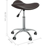 vidaXL Pisarniški stol rjavo umetno usnje | Shoptok.si