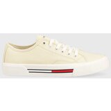 Tommy Jeans Teniske TJW LOW CUT CANVAS ženske, rumena barva, EN0EN02359 | Shoptok.si