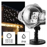 Emos lighting LED božični projektor – padajoče snežinke, zunanji in notranji, bela DCPC03 | Shoptok.si