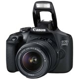 Canon EOS 2000D + EF-S 18-55mm f /3.5-5.6 III SLR Camera Kit 24.1 MP CMOS 6000 x 4000 pixels Black | shoptok.hr
