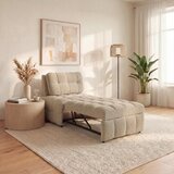 Bessagi Home Fotelj Z Ležiščem Liara, Bež | Shoptok.si