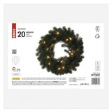 Emos LED božični venec, 40 cm, 2x AA, notranji, topla bela, časovnik DCTW05 | Shoptok.si