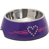 Rogz 2 u 1 Bubble Bowlz posuda, Purple Chrome - L Cene
