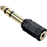 Lindy 35620 klinker avdio adapter [1x 6\,3 mm banana moški konektor - 1x priključna doza za 3\,5 mm banana moški konektor] črna, (20411473) Cene