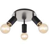 Globo 54032-3B - Spot svetiljka JOSEBA 3xE27/60W/230V, crno drvo | Eponuda.com